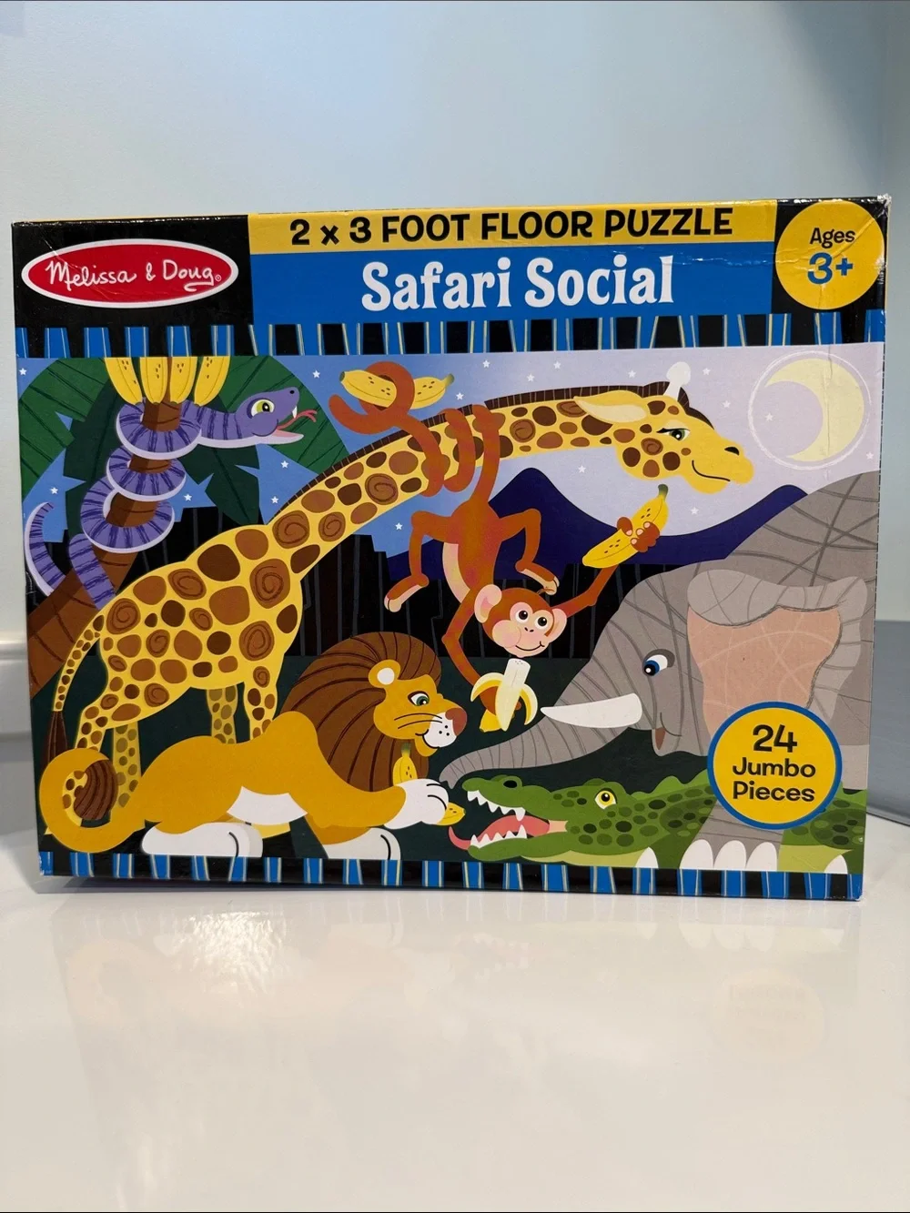 Melissa & Doug Safari Social 2 x 3 Foot Floor Puzzle - safari social